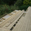 Decking being laid