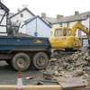Demolition of old Fish Shop