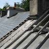 Work on replacing roof on terrace house