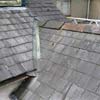 Work on replacing roof on terrace house